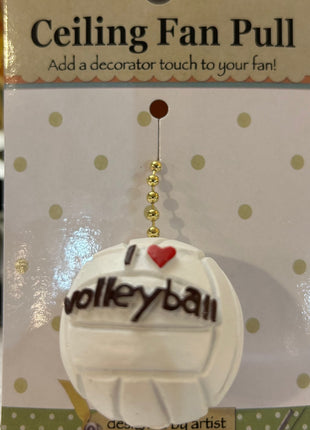 Ceiling Fan Pull - Volleyball Lovers