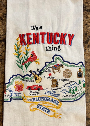 It’s A State Thing Kentucky Embroidered Flour Sack Towel