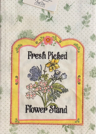 Fresh Picked Tea Towel - Hand Embroidery Pattern