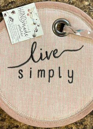 Live Simply Potholder