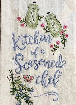 Kitchen Of A Seasoned Chef Flour Sack Towel