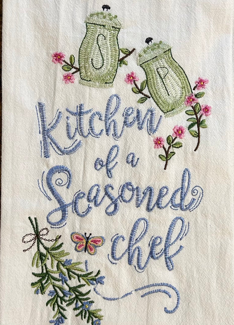 Kitchen Of A Seasoned Chef Flour Sack Towel