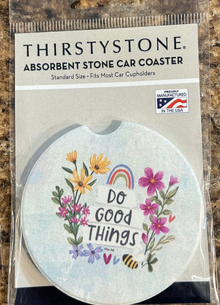 Ceramic Car Coasters - Do Good Things