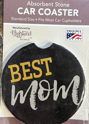Ceramic Car Coasters - Best Mom