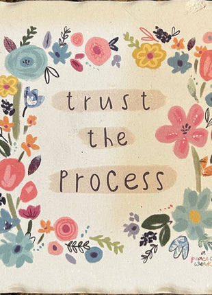 Square Drink Coaster - Trust The Process