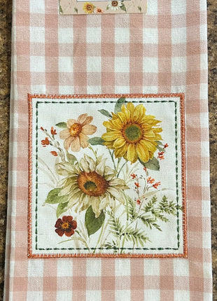 Sunflower Whispers Tea Towel