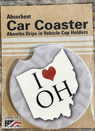 Car Coaster - I Love OH