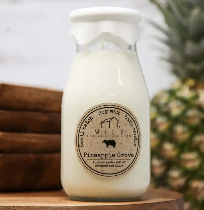 <h1><span style="text-decoration:underline">Milk Bottle Candles</span></h1>