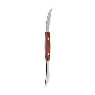 Norpro Grapefruit Knife, 8", Stainless Steel, Rosewood Handle, Double Ended