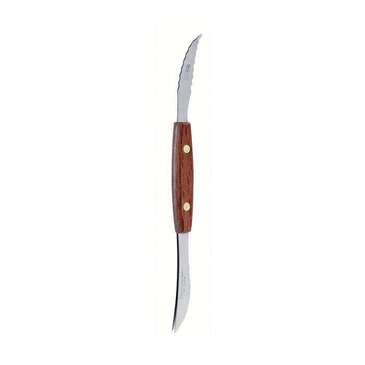 Norpro Grapefruit Knife, 8", Stainless Steel, Rosewood Handle, Double Ended