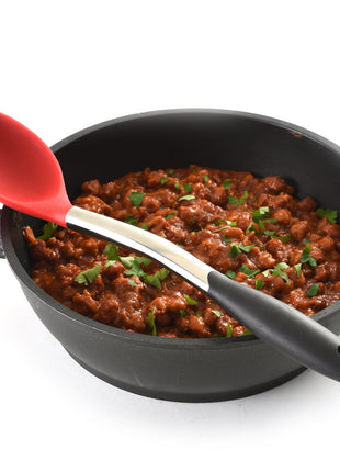 Norpro Grip-EZ Solid Spoon - Silicone and Stainless Steel