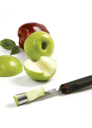 Norpro Jumbo Apple Corer, 1", Black, Stainless Steel, Santoprene Handle