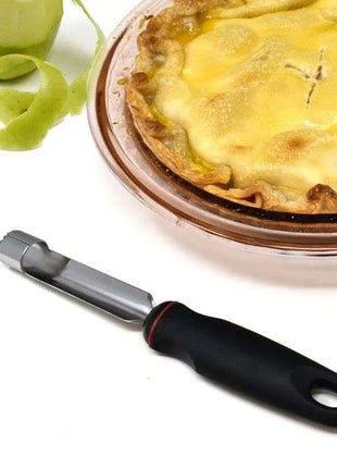Norpro Jumbo Apple Corer, 1", Black, Stainless Steel, Santoprene Handle