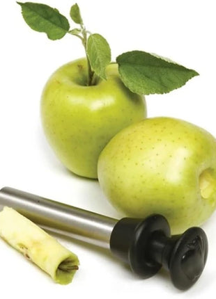 Norpro Stainless Steel Apple Corer with Plunger, Silver