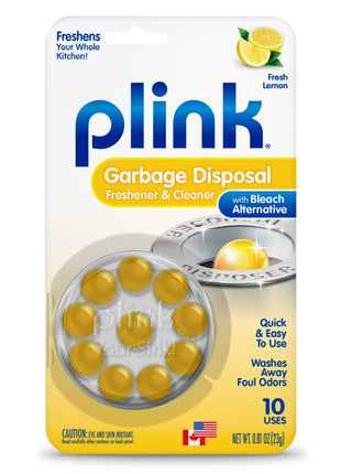Plink Fresh Lemon Garbage Disposer Cleaner and Deodorizer, 10 Count