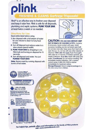 Plink Fresh Lemon Garbage Disposer Cleaner and Deodorizer, 10 Count