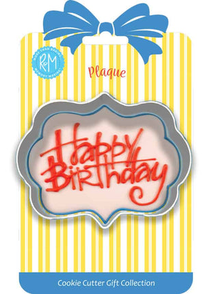 Plaque Cookie Cutter 3.5″ Carded