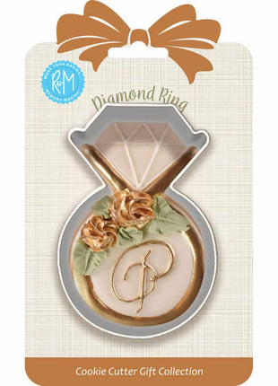Diamond Ring Cookie Cutter 3.75″ Carded