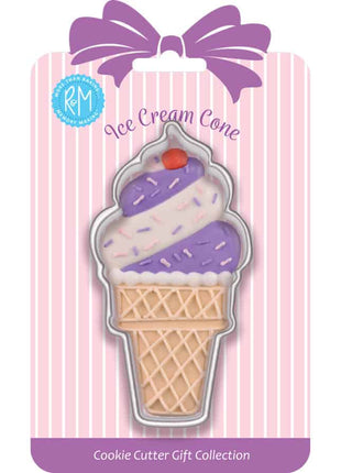 Ice Cream Cone Cookie Cutter 4″ Carded