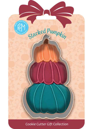 Stacked Pumpkin Cookie Cutter 4″ Carded