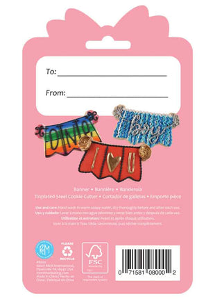Banner Cookie Cutter 3.875″ Carded