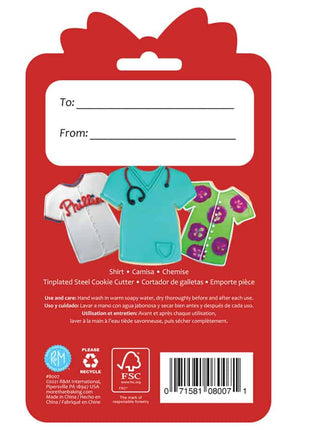 Shirt Cookie Cutter 3.5″ Carded