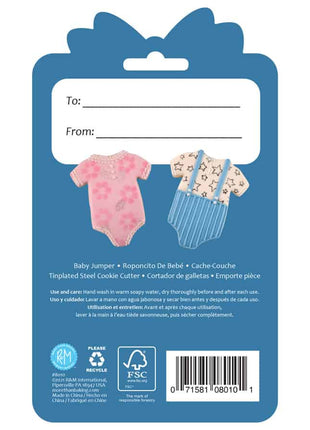 Baby Jumper Cookie Cutter 4″ Carded