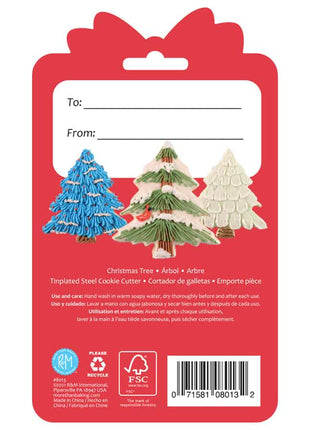 Christmas Tree Cookie Cutter 3.5″ Carded