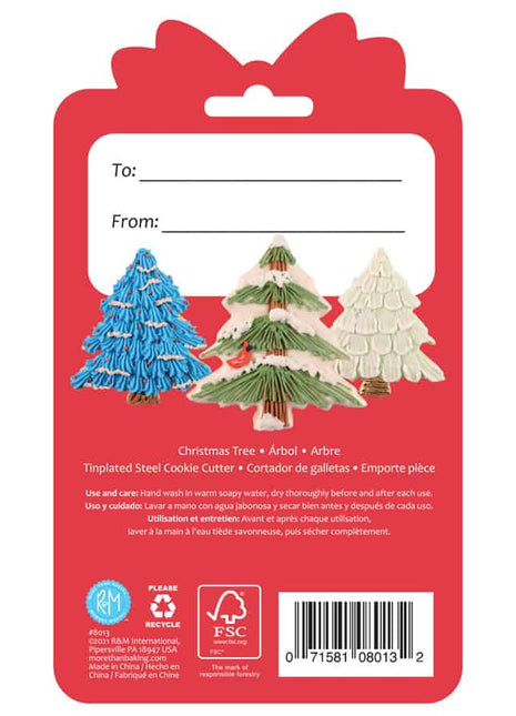 Christmas Tree Cookie Cutter 3.5″ Carded
