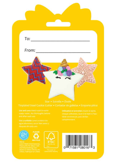 Star Cookie Cutter 3.5″ Carded