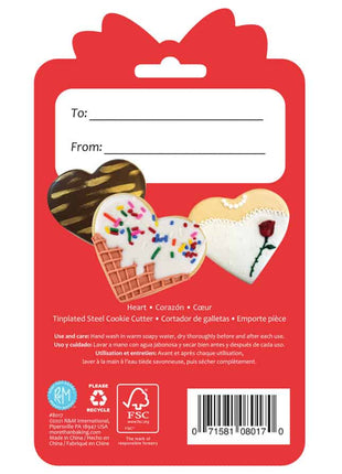 Heart Cookie Cutter 3.25″ Carded