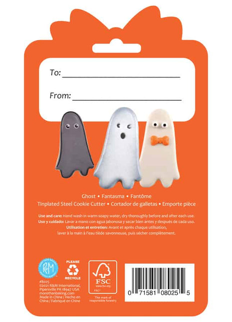 Ghost Cookie Cutter 3.5″ Carded