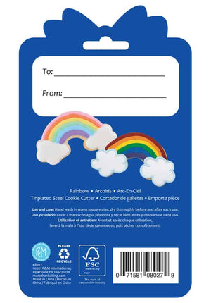 Rainbow Cookie Cutter 4.75″ Carded