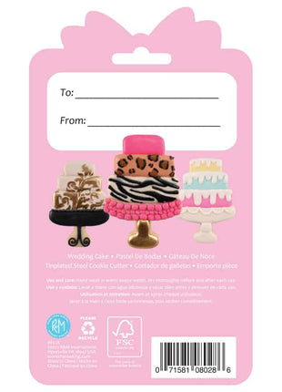 Wedding Cake Cookie Cutter 4″ Carded