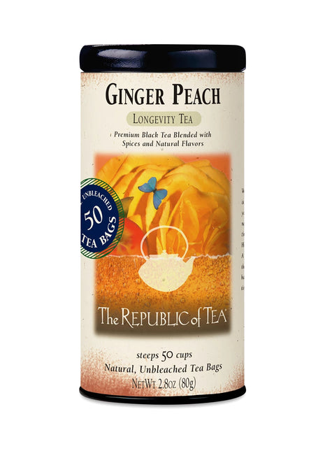 The Republic of Tea Organic Ginger Peach Black Tea