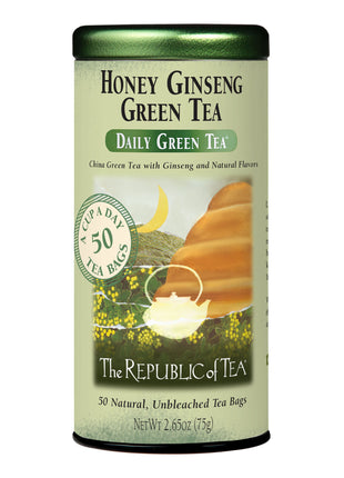 The Republic of Tea Honey Ginseng Green Tea