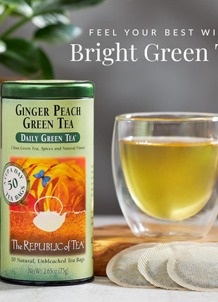 The Republic of Tea Ginger Peach Green Tea