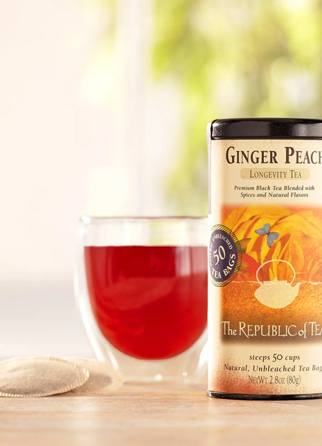 The Republic of Tea Organic Ginger Peach Black Tea