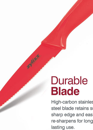 Zyliss Serrated Paring Knife with Sheath Cover