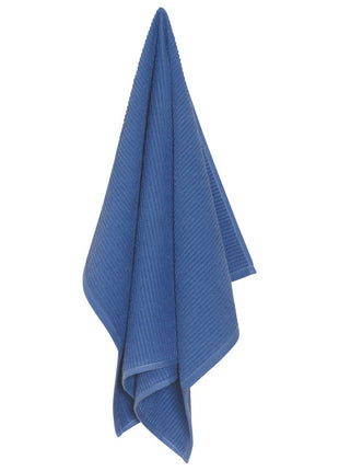 Ripple Royal Blue Turkish Cotton Dishtowel