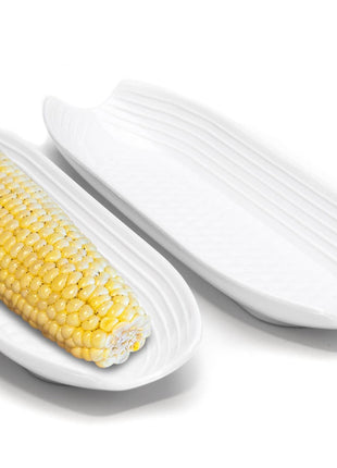 Fox Run Corn on the Cob Dish, Set of 2, 3" x 8.5"