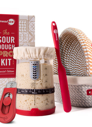 KneadAce PRO Sourdough Kit: 34oz Jar-Baskets-Bread Lame