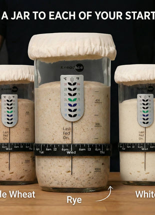 KneadAce® 24oz Sourdough Starter Jar