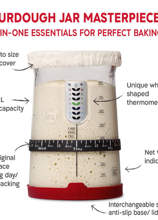 KneadAce PRO Sourdough Kit: 34oz Jar-Baskets-Bread Lame