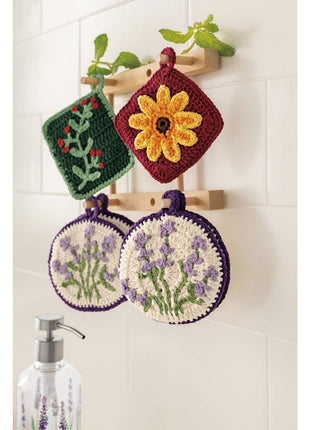 Sunflower Splendor Crochet Sponges Set of 2