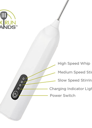 Fox Run Electric Milk Frother for Lattes, Matcha and Coffee