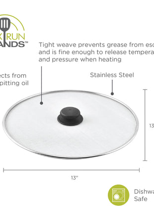 Fox Run 13 inch splatter screen kitchen tool for cleaner cooking