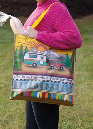 Life Is Better When You're Camping Market Tote