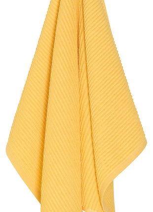 Ripple Lemon Yellow Turkish Cotton Dishtowel