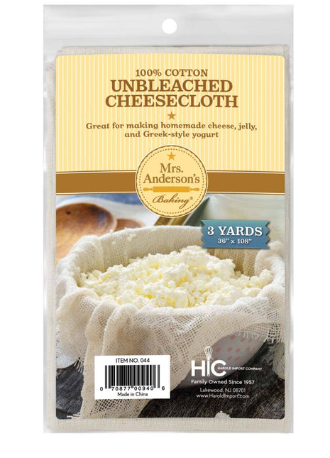 Unbleached Cotton Cheesecloth – 3 Sq Yards